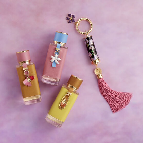 CH MAKE UP CASE PARA BATOM PURPLE FLOWER